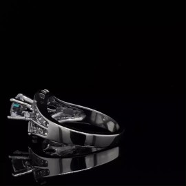 Marimor Jewelry Womens AAA Cubic Zirconia Silver Stainless Steel Engagement Wedding Ring Sz 5-10 - 9