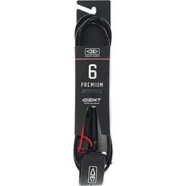 Ocean & Earth One XT Premium Black Surfboard Leash - 6'