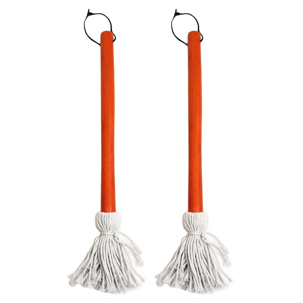 Chef Craft Set of 2 BBQ Basting Mops with Wood
