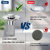 2024 New Pop Up Bathroom Sink Drain Strainer Hair Catcher,