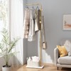 TIEOU Gold Coat Racks, Metal Coat Racks Freestanding with Crossbar