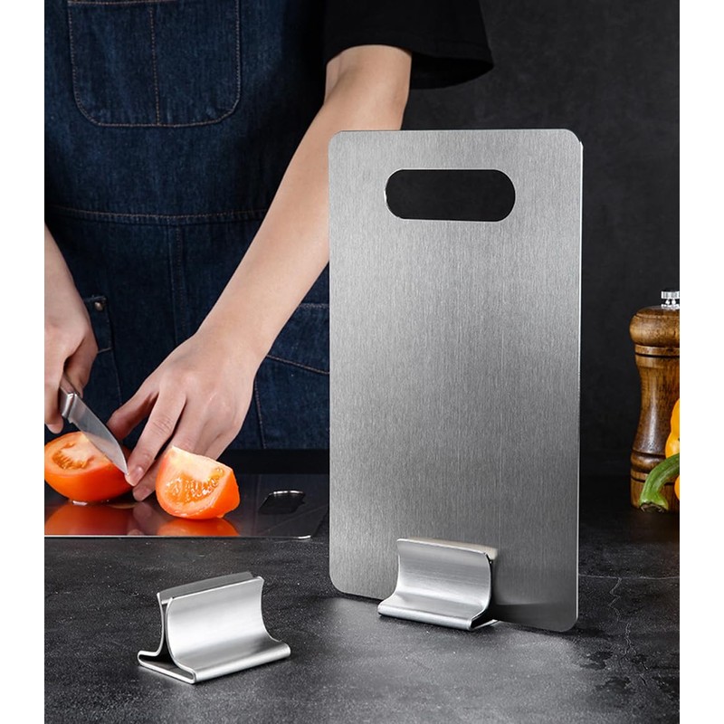 esowemsn 1PC Stainless Steel Chopping Board Stand Cutting Board Storage
