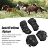 Horse Front Hind Leg Boots Shock Absorption Breathable Open Front