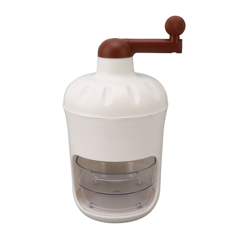 Portable Ice Crusher PP Manual Shaved Snow Cone Machine DIY