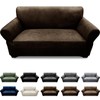 Pfrstuv Loveseat Sofa Slipcover Leather Look Couch Covers for 2