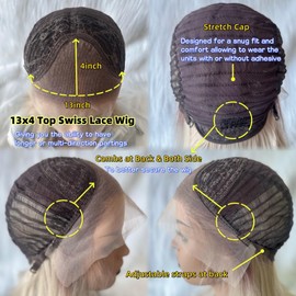 Ombre Brown Synthetic Lace Front Wigs with Dark Roots Pre plucked Natural Hairline Body Wave Bob Hair Cut Heat Resistant Wigs for Women Middle Parting
