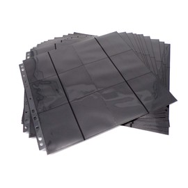 docsmagic.de 10 24-Pocket Playset Pages Black - Sideloading - MTG PKM YGO - 11 folder pages