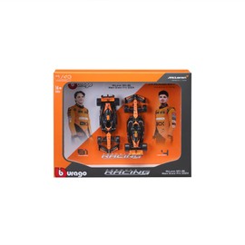 Bburago F1 Formula MCLAREN MCL38 (2024) - NORRIS AND PIASTRI 2 Pack -1:43 Scale - Incredibly Detailed Die-Cast Replica Collectible Race Car Models