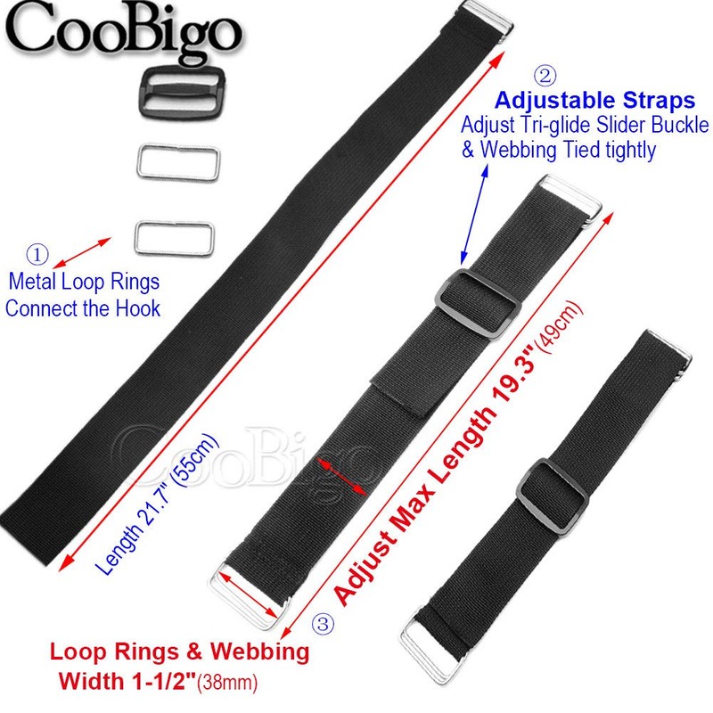 HoverKart Replacement Straps Adjustable with Tri-Glide Buckle Polypropylene PP Webbing