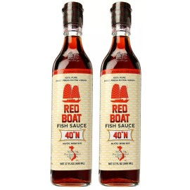 Red Boat Fish Sauce First Press 100% Pure 17oz ( Pack of 2 )~Exp 12/07/2026