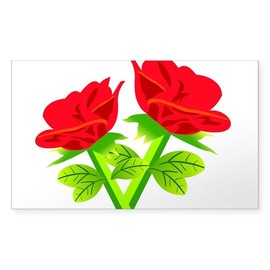 CafePress Rose Garden Sticker Rectangle Bumper Sticker Car Decal