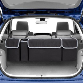 Enstiler Car Trunk Organizer, Backseat Hanging Organizer with 4 Large Storage Bag-Car Seat for SUV,Trunk,Space Saving Expert
