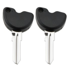 ECSiNG Pack of 2 key blank motorcycle uncut blanks key spare part 573960 compatible with Piaggio 3VTE Fly 125 200 250 300