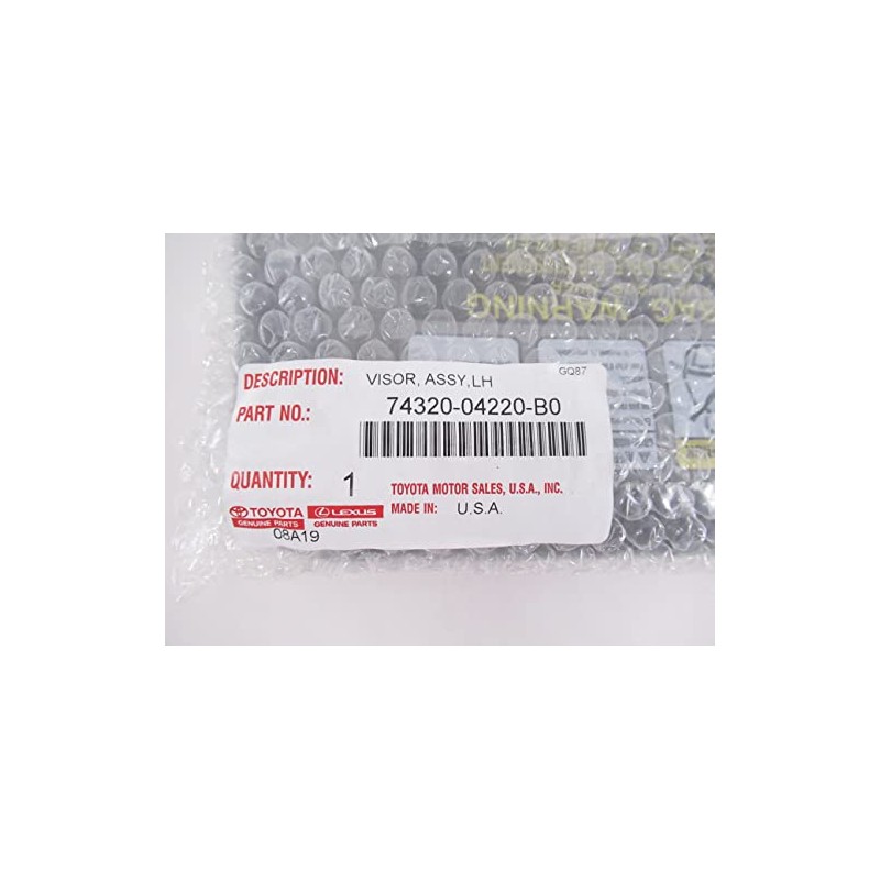 Toyota Genuine 74320-04220-B0 Visor Assembly