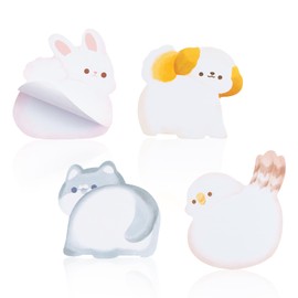 NOMAQllN 8 Pack Cartoon Animal Shape Sticky Notes, 240 Pcs Self-Adhesive Memo Pads for School Office Supplies, Cute Sticky Bookmark Page Markers, Fun Gift for Students Kids Classroom Birthday Party