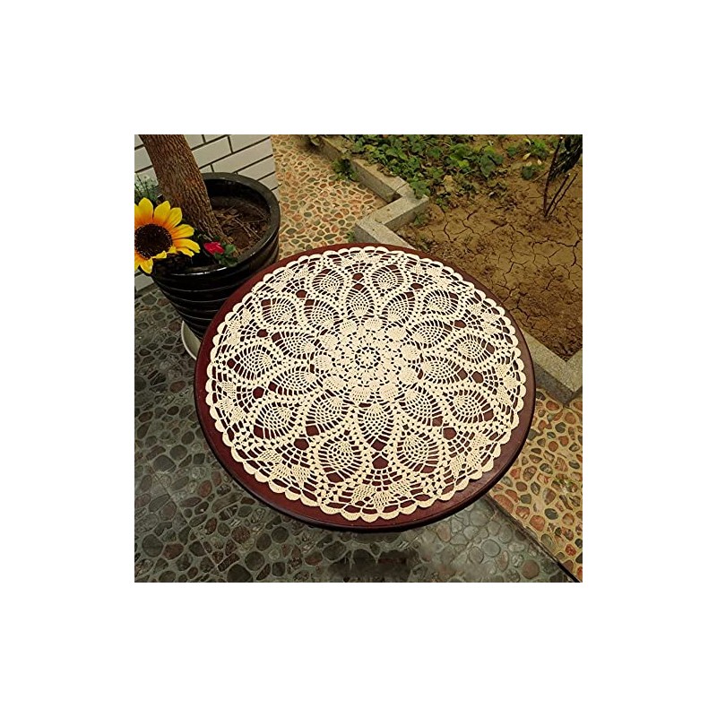 Tablecloth, Round Table Runner, Antique Style, Round Table Cover, Scandinavian