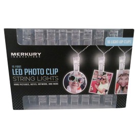 LED Photo 16 Clip String Lights (WHITE)