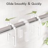 AmazerBath Shower Curtain Hooks White Metal Shower Curtain Rings Rust