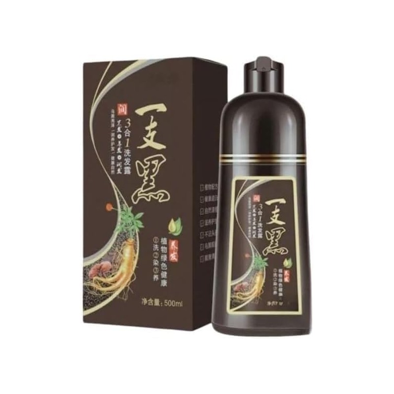 Shampoo Tinte Instantaneo Cabello Cubre Canas Natural Jengibre Champú Instant