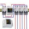 WANGCL Digital Ammeter Smart Meter Energy Monitor AC 40-300V Smart
