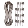Endless Zipper, 330 cm Total Length, Size #5, Grey, Non-Separable,