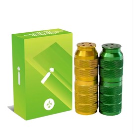 Rotass Cream Dispenser Opener 100% Aluminum Cream Opener (2 packs), Gold & Green