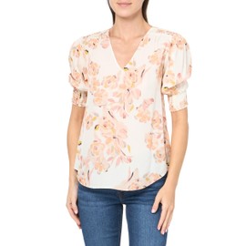 Joie Womens Women's Karamele Top, Porcelain Multi, X-Small