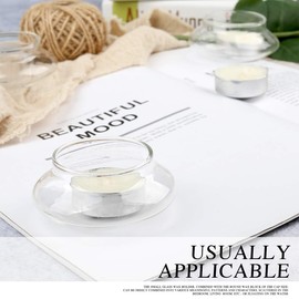 Laugh Cat Creative Romantic Floating Tealight Candle Holder Set of 12 Clear Hard Borosilicate Glass Wedding Dinner Centerpiece Decoration