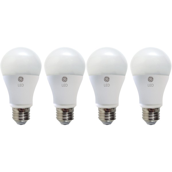 GE Lighting LED Light Bulb, A19, 60-Watt Replacement, Soft White, 4-Pack LED Light Bulbs, Medium Base, Dimmable