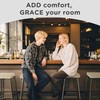 AddGrace Anti-Slip Bar Stool Cushions Square Bar Stool Seat Cushions