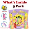 ZompoZ SourPatch Bunny Candy, 3 Pack Easter Bunnies Bulk Easter Candy Kids, Soft Chewy Gummy Candies Easters Gift Basket Egg Hunts 10oz Ea