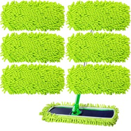 6PCS XL Mop Pads Compatible with Sweeper XL, Reusable Microfiber Mop Pads,XL Replacement Wet Mopping Pad Refills & XL Washable Dry Sweeping Cloths for Hardwood Floor/Tile/Marble Cleaning