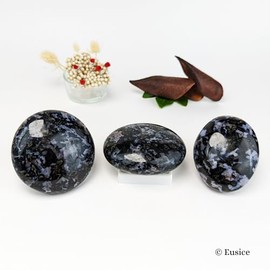 Eusice EUSICE - Gabbro Naturstein, Heilstein Spiritueller Fhrer, 100% Handarbeit & Handgefertigt, Ethischer & Hochwertiger Gabbro fr Wellness, Meditation, Yoga und Sammeln