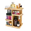 Sorbus 360° Makeup Organizer - Bamboo Wood Make Up Storage