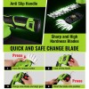 WORKPRO 12V 2-in-1 Cordless Grass Shear Shrubbery Trimmer Handheld Hedge