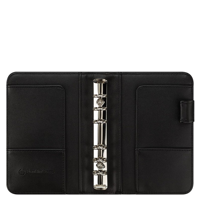 FranklinCovey Pocket Simulated Leather Open Binder - Black