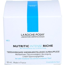 La Roche Posay Intensive Facial Care for Dry to Very Dry Skin, with PM Lipids and Shea Butter, Nutritic Intense Riche, 50 ml