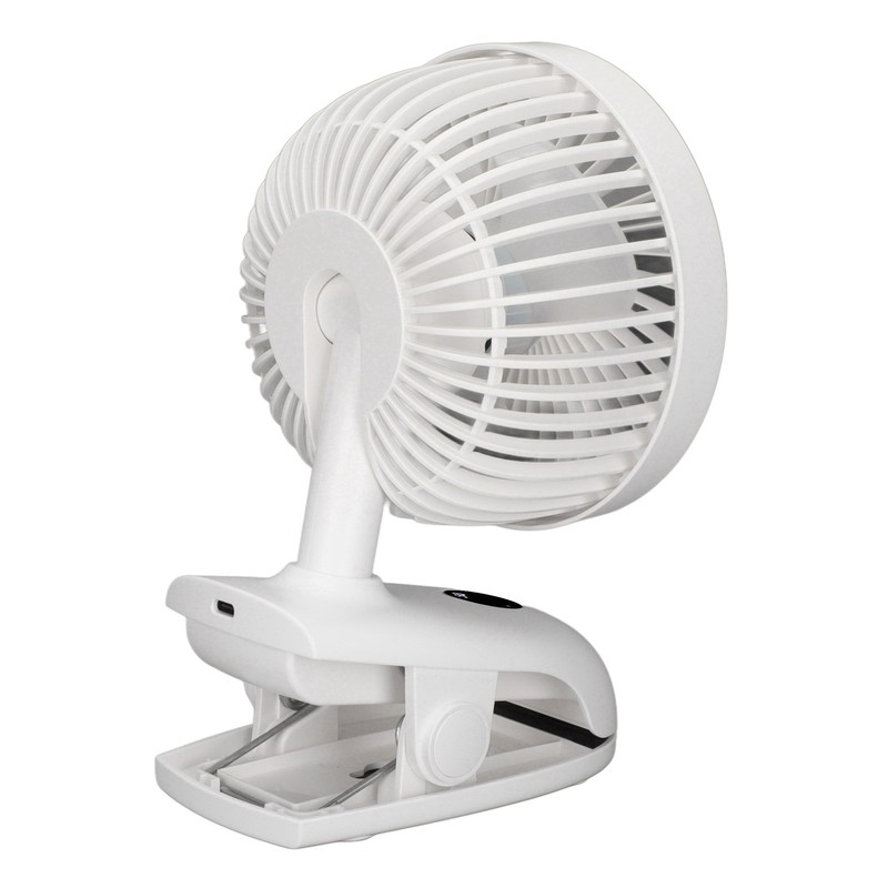 USB Desk Clip On Fan Intelligent Digital Display 3 Blades