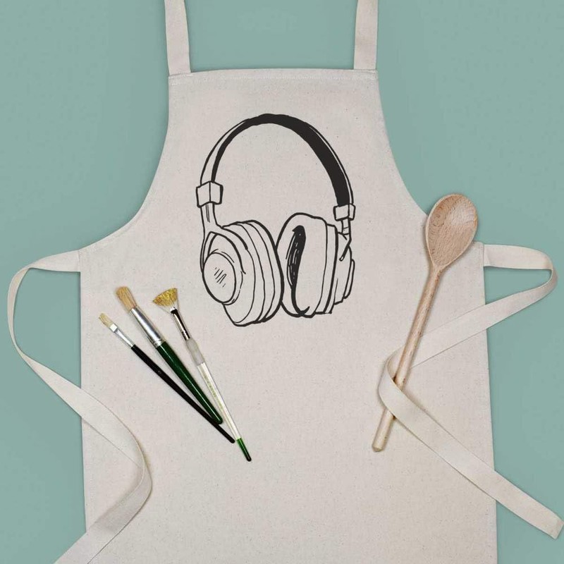 Azeeda 'Headphones' Kid’s Cooking Apron (AP00069886)
