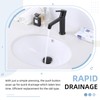 Angle Simple Bathroom Sink Drain with Overflow, Brass Pop Up