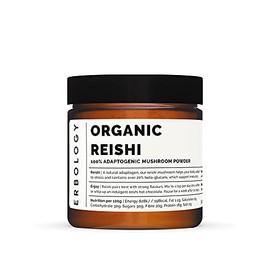 100% Organic Reishi Mushroom Powder 50 Servings - 21% Beta-glucans - Immunity Support - Ganoderma Lucidum - Small Batch - Sustainably Grown in Europe - Vegan - Non-GMO - No Added Fillers