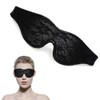 Satin Eye Mask, Soft Comfortable Silk Sleeping Cover Blindfold Tie