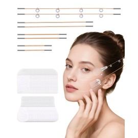 FAMULP 188 Pcs Face Lift Tape Invisible with String, Facelift Tape for Face Invisible Friendly Use