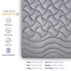 SLEEP ZONE Grey Queen Waterproof Mattress Pad, Premium Soft Embossed
