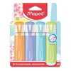 Maped - Fluo Peps Pastel Highlighters - 4 Highlighters in