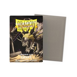 Dragon Shield Matte Dual Sleeves - Japanese Size | 60 CT - Smooth & Tough Premium TCG Sleeves - Compatible with Yu-Gi-Oh, Naruto, Cardfight & Vanguard | Crypt