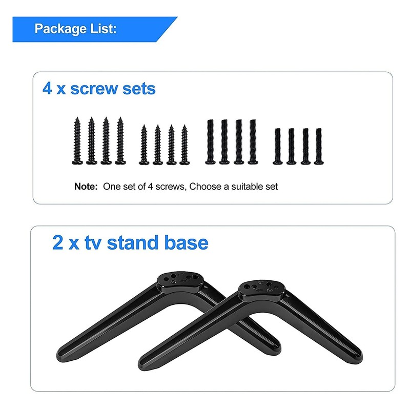 Smart TV Pedestal Foot TV Stand Compatible with 49" 50"
