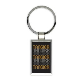 Tangier Poster : Gift Rectangular Keychain Morocco Moroccan Africa African Home