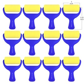 XDT Art Supplies Foam Paint Roller 12 Piece Set 3''x12, Sponge Roller for Painting Art & Craft, Soft & Disposable & Washable
