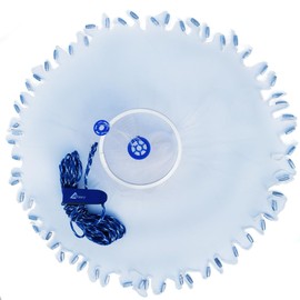 Drasry Fishing Cast Net with Aluminum Ring 3/8 or 1/2 Mesh for Saltwater Freshwater Bait Shrimp Trap Fish Throw Net Size 4FT/5FT/6FT/7FT Radius (Lead Sinkers 3/8 Monofilament, 7FT / 210cm Radius